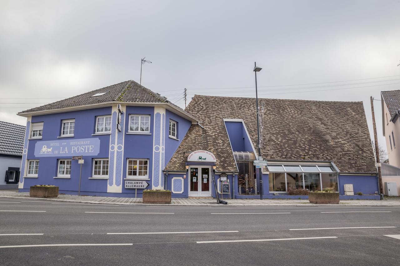 Hotel Restaurant De La Poste Mulhouse Ottmarsheim Bantzenheim Exterior photo